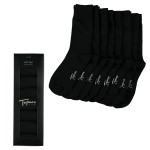 8-Pak Topeco Men Cotton Basic Crew Socks