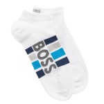 2-Pack BOSS Stripe Cotton Ankle Socks