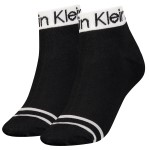 2-er-Pack Calvin Klein Logo Welt Quarter Socks 