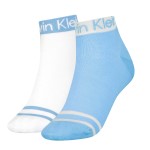 2-er-Pack Calvin Klein Logo Welt Quarter Socks 