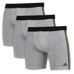 3-Pak Adidas Active Flex Cotton 3 Stripes Boxer Brief