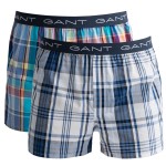 2-Pak Gant Cotton With Fly Boxer Shorts