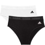 2-stuks verpakking Adidas Solid Cotton Bikini Style Brief Multi