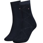 2-stuks verpakking Tommy Hlfiger Women Graphic Argyle Sock