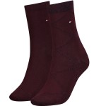 2-stuks verpakking Tommy Hlfiger Women Graphic Argyle Sock