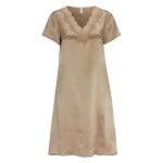 Damella Woven Silk Plain Nightdress 