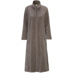 Damella Velour Jaquard Zipper Robe