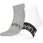 2-Pakkaus Calvin Klein Logo Ribbon Sneaker Socks