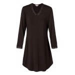 Lady Avenue Bamboo Nightdress With Long Sleeve