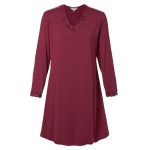 Lady Avenue Bamboo Nightdress With Long Sleeve
