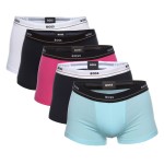 5-Pakning BOSS Jersey Quality Cotton Mix Solid Cotton Trunks