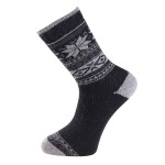 Trofe Knitted Patterned Wool Sock  