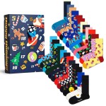 24-Pakkaus Happy Socks Advent Calendar Socks Gift Set