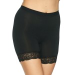 Lady Avenue Bamboo Short Leggings With Lace 