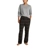 Calvin Klein Flannel Sleep Long Sleeve Pant Set 