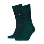 2-stuks verpakking Tommy Hilfiger Men Breton Crew Socks