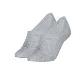 2-Pakkaus Calvin Klein Women Invisible Footie Socks