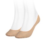 2-stuks verpakking Tommy Hilfiger Women Invisible Footie Socks 