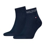 2-Pakkaus Tommy Hilfiger Men Tab Quarter Socks