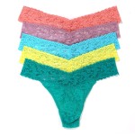 5-Pakning Hanky Panky Signature Lace Original Rise Thongs