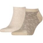 2-stuks verpakking Tommy Hilfiger Cotton Sneaker Socks Patterned