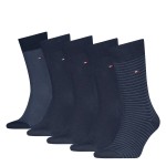 5-stuks verpakking Tommy Hilfiger Men Stripe Socks Gift Box