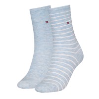 2-Paquet Tommy Hilfiger Classic Small Stripe Socks 
