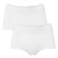 2-Pacote Trofe Lace Trimmed Maxi Briefs