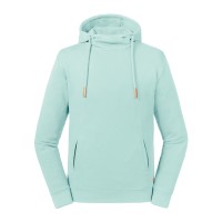 Russell Pure Organic High Collar Hooded Sweat