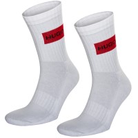 2-Pacchetto HUGO Label Rib Socks
