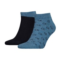 2-Pakuotė Calvin Klein Eduardo All Over Sneaker Sock