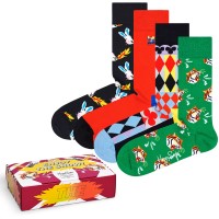 4-Pakuotė Happy Socks Circus Enjoy the Show Gift Box