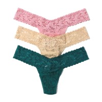 3-Pack Hanky Panky Low Rise Lace Thong 