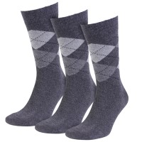 3-Pakk Amanda Christensen True Ankle Argyle Sock