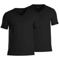 2-Pacote BOSS Relaxed Cotton Fit V-Neck T-shirt