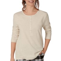 Triumph Lounge Me Cotton Button Tab Top