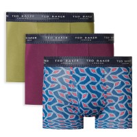 3-stuks verpakking Ted Baker Realasting Cotton Trunks