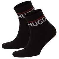2-Csomagolás HUGO Label Rib Short Socks