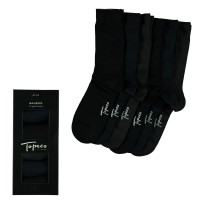 6-er-Pack Topeco Men Bamboo Crew Socks