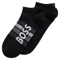 2-Pacote BOSS Stripe Cotton Ankle Socks