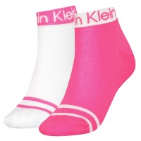 2-Csomagolás Calvin Klein Logo Welt Quarter Socks 