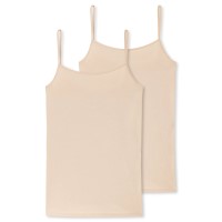 2-Pakk Schiesser 95-5 Organic Cotton Spaghetti Top