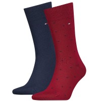 2-Paquet Tommy Hilfiger Men Dot Socks
