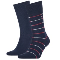 2-Pakkaus Tommy Hilfiger Men Tommy Stripe Socks