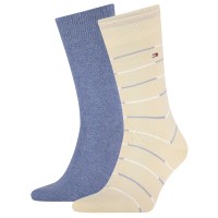 2-Pacchetto Tommy Hilfiger Men Tommy Stripe Socks