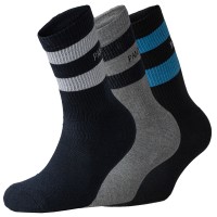 3-Pacote Panos Emporio Sports Stripe Crew Sock