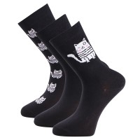 3-Balit Trofe Cotton Printed Socks 