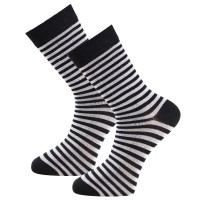 2-Pacchetto Trofe Bamboo Stripe Socks 