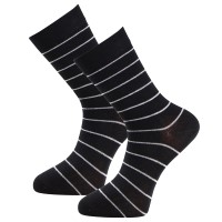2-Pakning Trofe Bamboo Small Stripe Socks