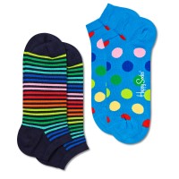 2-Paquet Happy Socks Mini Stripe Low Sock